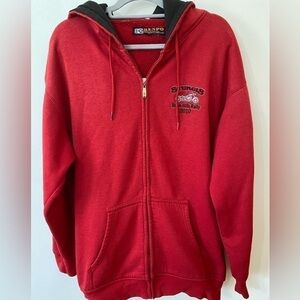 Vintage 2010 Sturgis Black Hills Rally Men's Red Hoodie Full Zip
